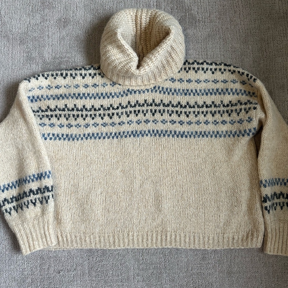 Madewell Fair Isle Turtleneck Sweater